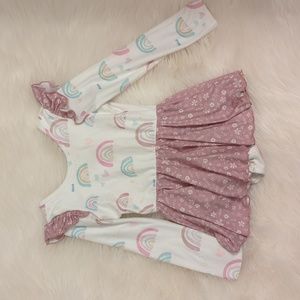 Cheeky Plum Rainbow Leotard